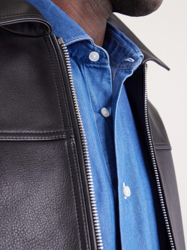 Slim-Fit Cotton-Chambray Shirt - CU Slim-Fit Cotton-Chambray Shirt - CU