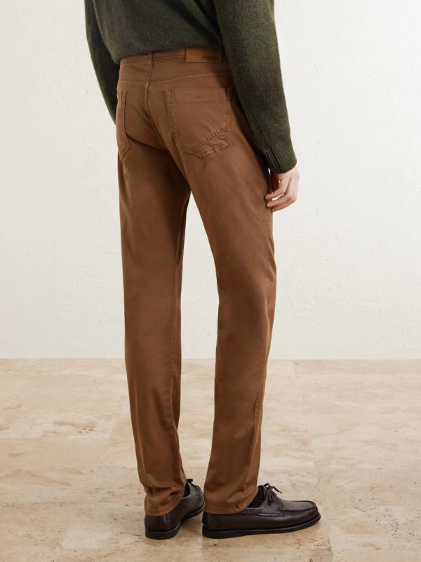 Slim-Fit Stretch Cotton-Blend Gabardine Trousers - BK Slim-Fit Stretch Cotton-Blend Gabardine Trousers - BK