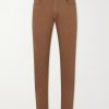 Slim-Fit Stretch Cotton-Blend Gabardine Trousers Slim-Fit Stretch Cotton-Blend Gabardine Trousers