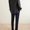 Slim-Leg Wool Trousers - BK Slim-Leg Wool Trousers - BK