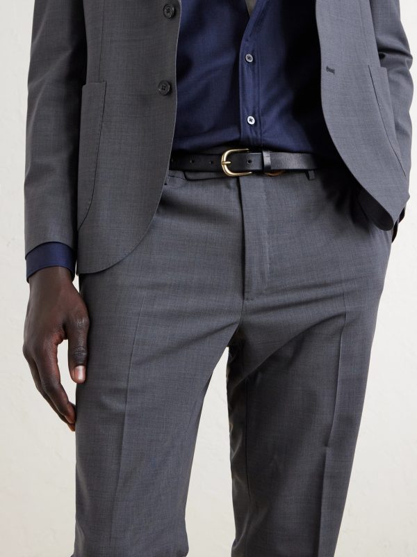 Tapered Virgin Wool-Blend Suit Trousers - E1
