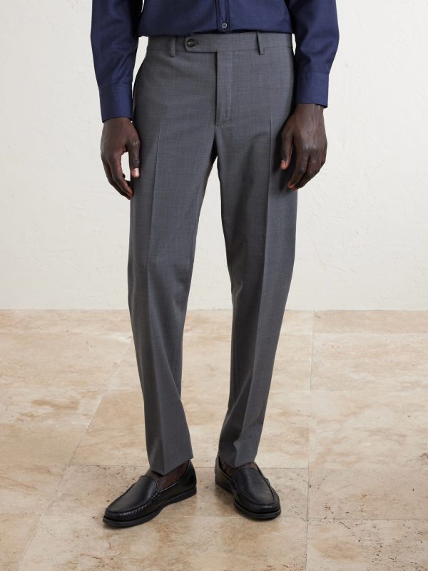 Tapered Virgin Wool-Blend Suit Trousers - FR