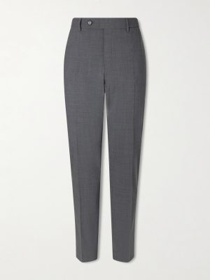Tapered Virgin Wool-Blend Suit Trousers
