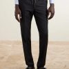 Slim-Leg Virgin Wool Drawstring Trousers - FR