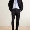 Slim-Leg Virgin Wool Drawstring Trousers - OU
