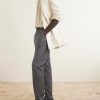 Slim-Leg Virgin Wool Drawstring Trousers - OU Slim-Leg Virgin Wool Drawstring Trousers - OU