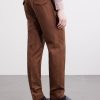 Tapered Pleated Wool and Linen-Blend Trousers - BK Tapered Pleated Wool and Linen-Blend Trousers - BK