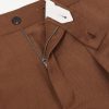 Tapered Pleated Wool and Linen-Blend Trousers - E1 Tapered Pleated Wool and Linen-Blend Trousers - E1