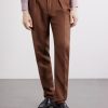 Tapered Pleated Wool and Linen-Blend Trousers - FR Tapered Pleated Wool and Linen-Blend Trousers - FR