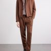 Tapered Pleated Wool and Linen-Blend Trousers - OU Tapered Pleated Wool and Linen-Blend Trousers - OU