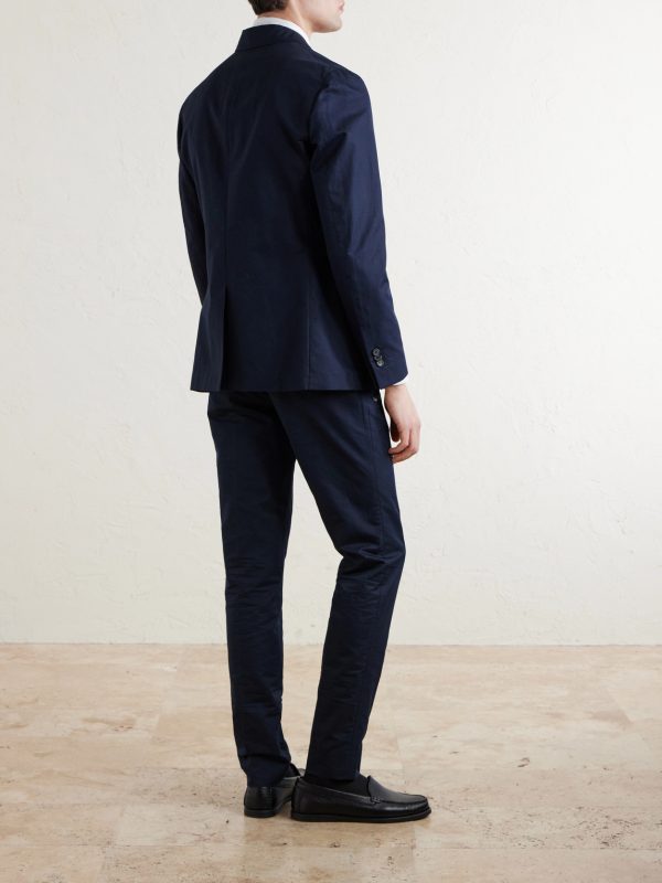 Tapered Woven Suit Trousers - BK