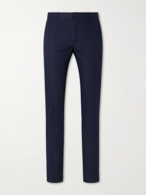 Tapered Woven Suit Trousers
