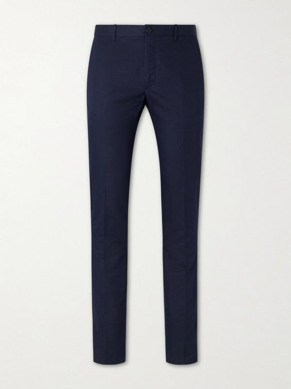 Tapered Woven Suit Trousers