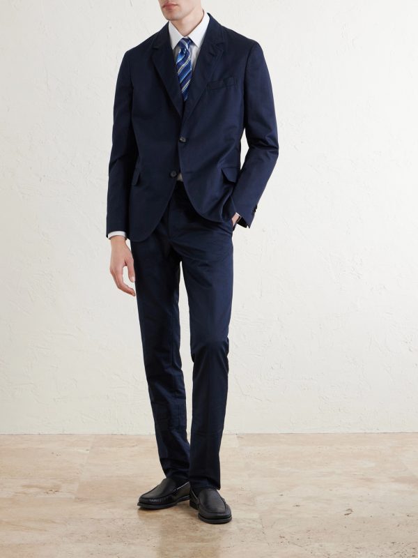 Tapered Woven Suit Trousers - OU