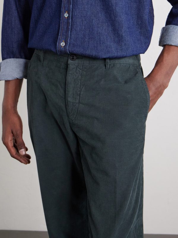 Straight-Leg Cotton-Corduroy Trousers - CU Straight-Leg Cotton-Corduroy Trousers - CU