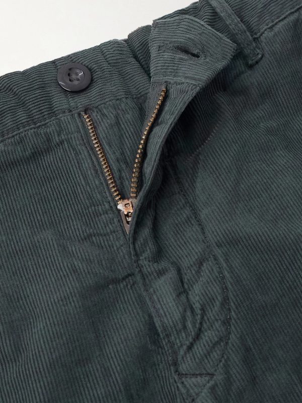Straight-Leg Cotton-Corduroy Trousers - E1 Straight-Leg Cotton-Corduroy Trousers - E1
