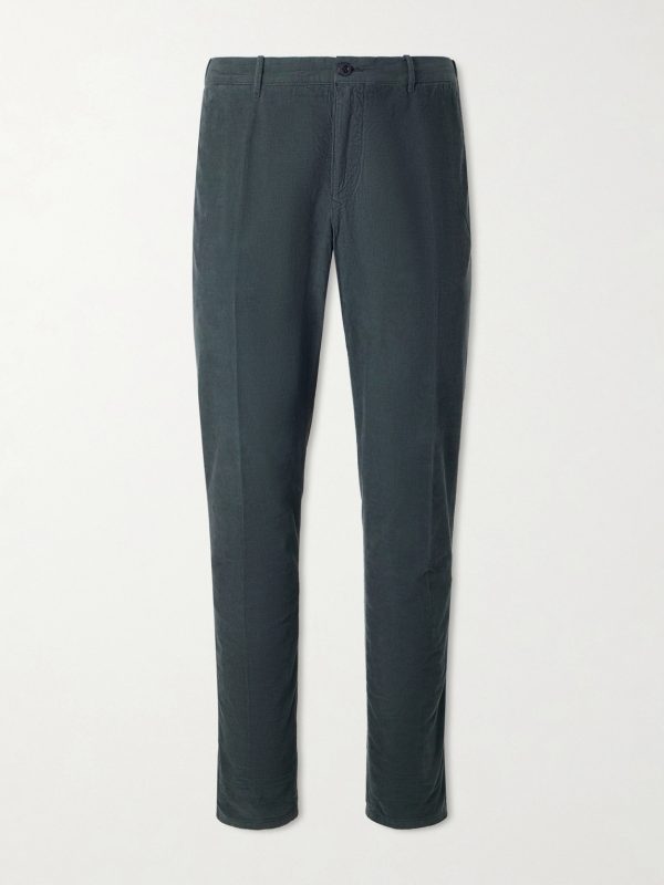 Straight-Leg Cotton-Corduroy Trousers Straight-Leg Cotton-Corduroy Trousers