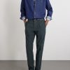 Straight-Leg Cotton-Corduroy Trousers - OU Straight-Leg Cotton-Corduroy Trousers - OU