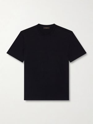 Cotton and Silk-Blend Jersey T-Shirt Cotton and Silk-Blend Jersey T-Shirt