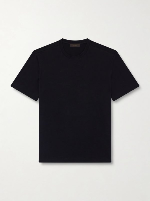 Cotton and Silk-Blend Jersey T-Shirt Cotton and Silk-Blend Jersey T-Shirt