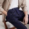 Tapered Pleated Wool and Linen-Blend Trousers - CU Tapered Pleated Wool and Linen-Blend Trousers - CU
