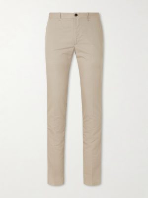 Tapered Woven Suit Trousers