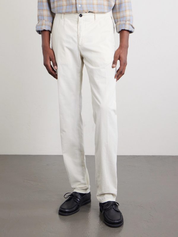 Straight-Leg Cotton-Corduroy Trousers - FR Straight-Leg Cotton-Corduroy Trousers - FR