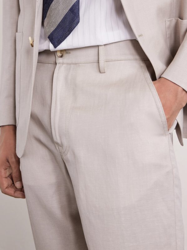 Straight-Leg Wool and Linen-Blend Twill Suit Trousers - CU Straight-Leg Wool and Linen-Blend Twill Suit Trousers - CU