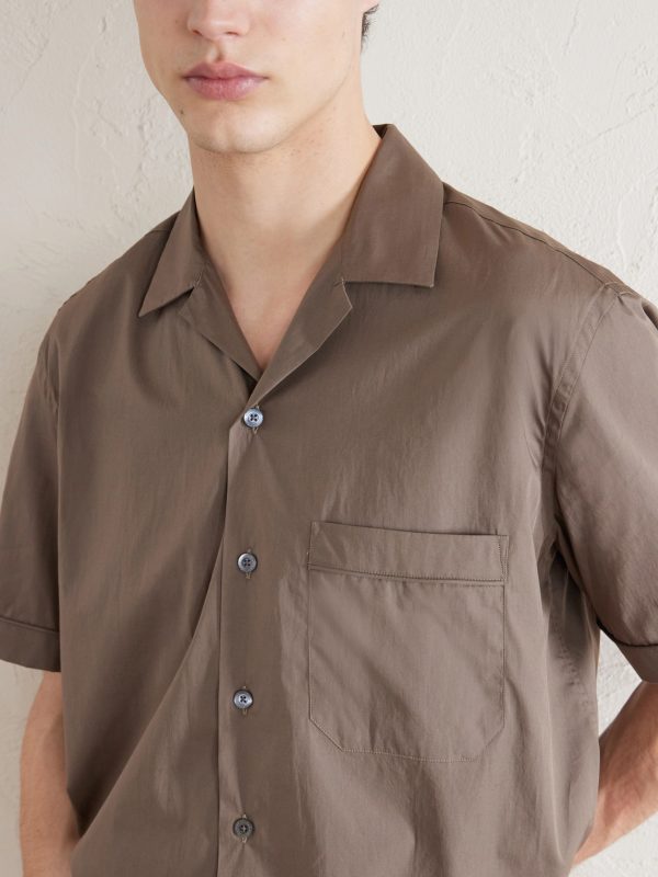 Camp-Collar Cotton Shirt - CU Camp-Collar Cotton Shirt - CU
