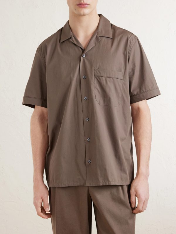 Camp-Collar Cotton Shirt - FR Camp-Collar Cotton Shirt - FR
