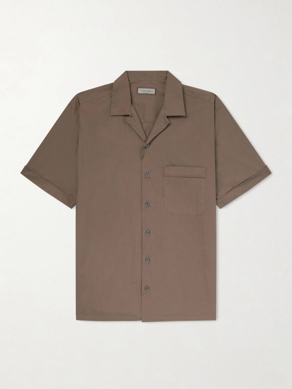Camp-Collar Cotton Shirt Camp-Collar Cotton Shirt