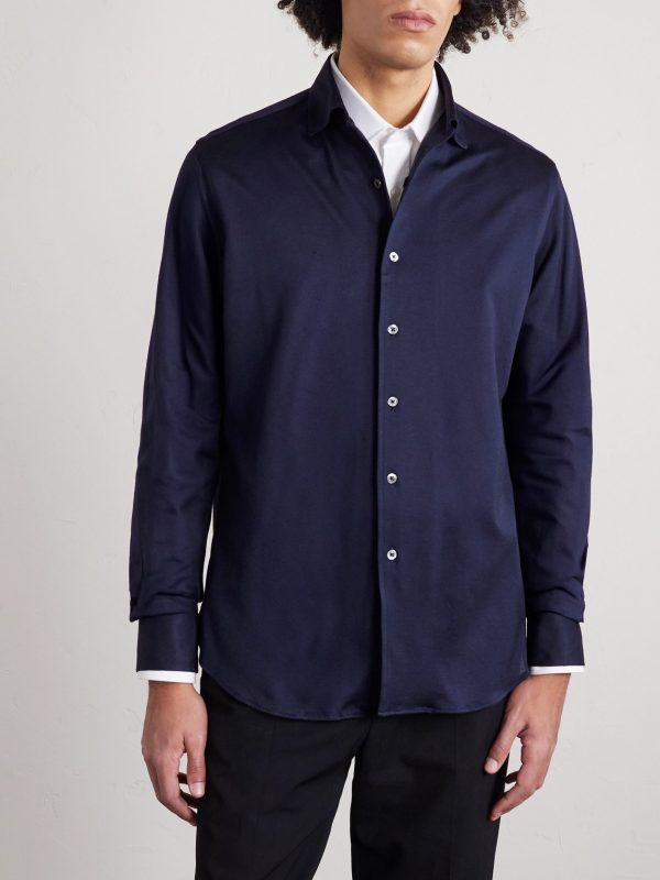 Cotton and Lyocell-Blend Shirt - FR