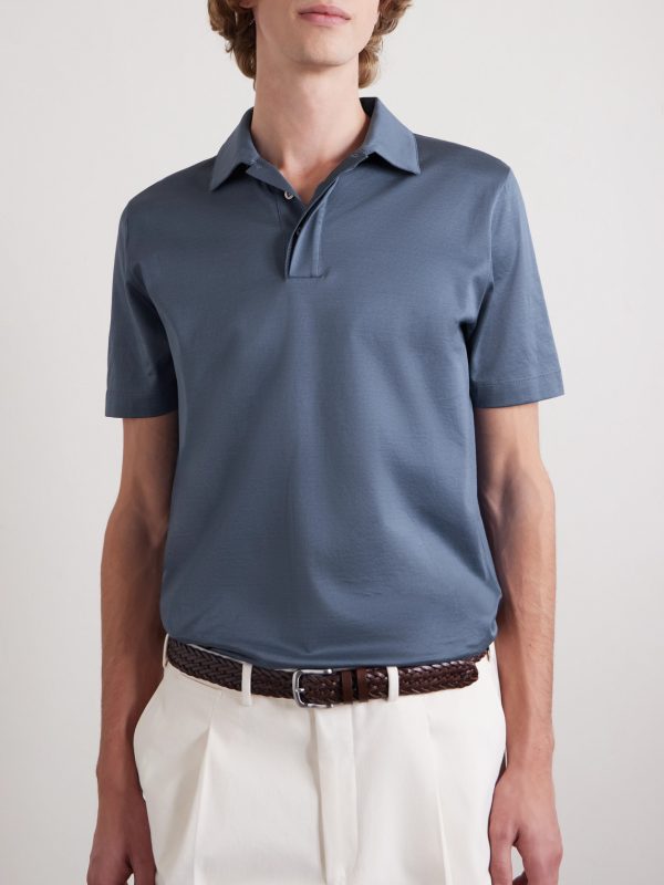 Cotton-Jersey Polo Shirt - CU