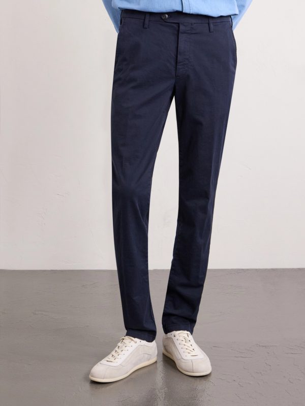 Slim-Fit Tapered Cotton-Blend Twill Chinos - FR Slim-Fit Tapered Cotton-Blend Twill Chinos - FR