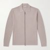 Cotton and Modal-Blend Zip-Up Cardigan