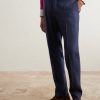 Tapered Linen and Wool-Blend Twill Suit Trousers - FR Tapered Linen and Wool-Blend Twill Suit Trousers - FR