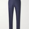Tapered Linen and Wool-Blend Twill Suit Trousers Tapered Linen and Wool-Blend Twill Suit Trousers