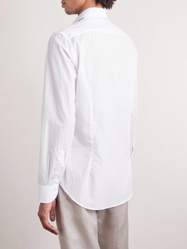 Pinstriped Cotton Shirt - BK