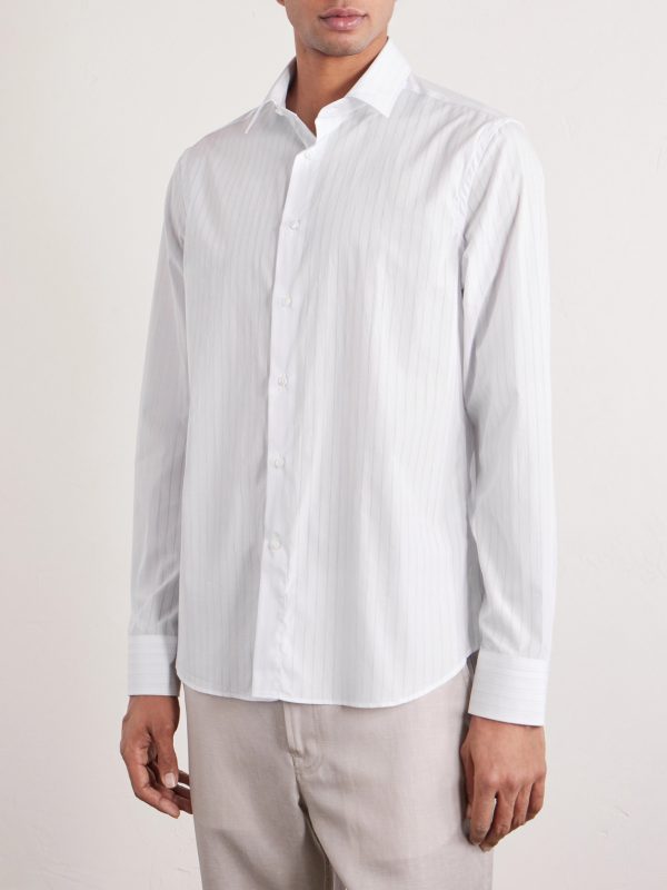Pinstriped Cotton Shirt - CU