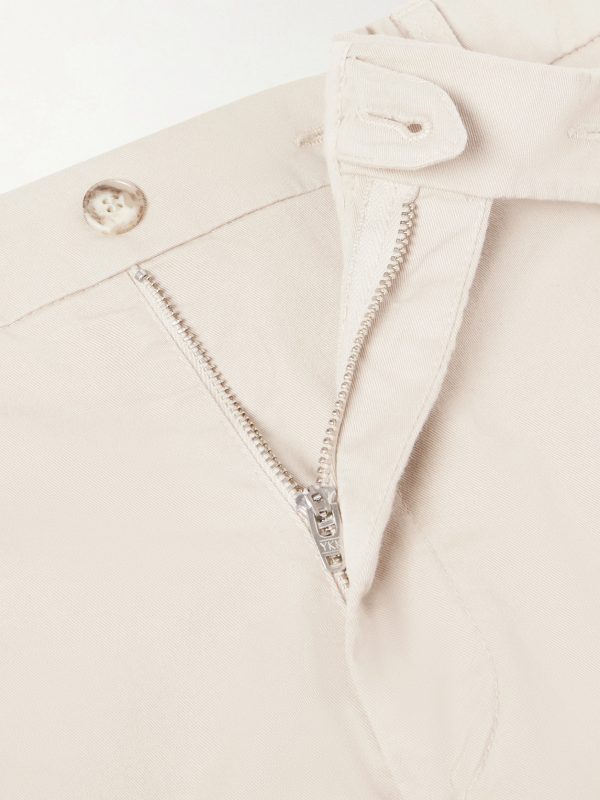 Tapered Cotton-Blend Twill Chinos - CU