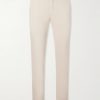 Tapered Cotton-Blend Twill Chinos