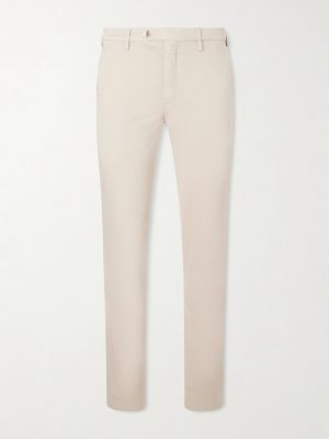Tapered Cotton-Blend Twill Chinos