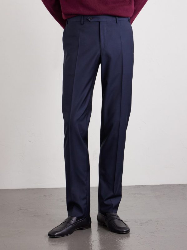 Tapered Super 130s Wool Suit Trousers - FR