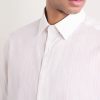 Slim-Fit Striped Cotton and Linen-Blend Shirt - CU