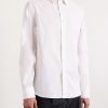 Slim-Fit Striped Cotton and Linen-Blend Shirt - OU