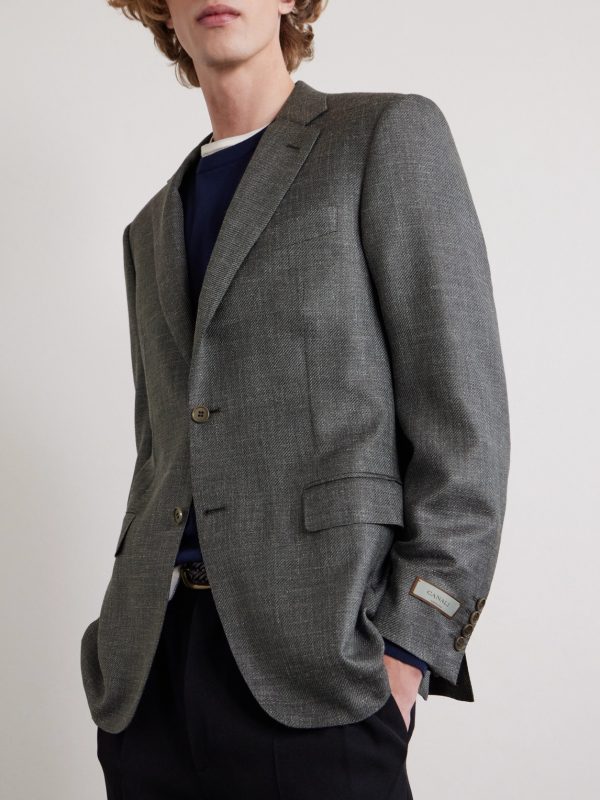 Slim-Fit Wool, Silk and Linen-Blend Twill Blazer - FR Slim-Fit Wool, Silk and Linen-Blend Twill Blazer - FR