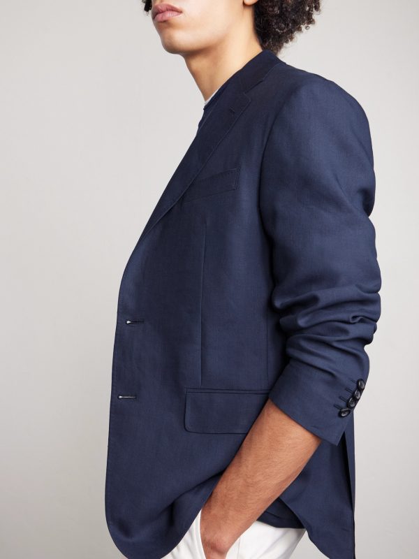 Kei Unstructured Linen and Wool-Blend Suit Jacket - CU