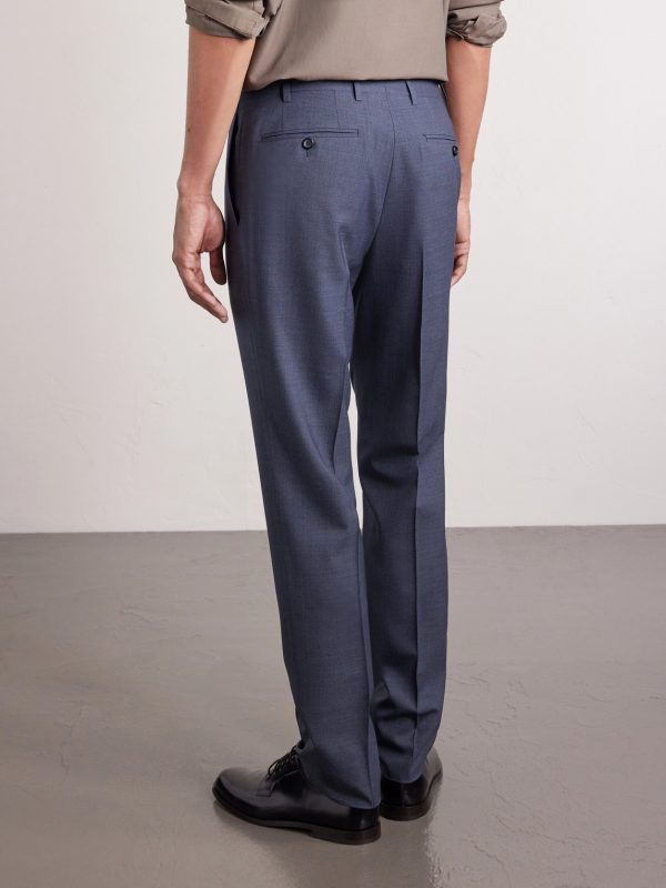 Straight-Leg Super 130s Wool Suit Trousers - BK Straight-Leg Super 130s Wool Suit Trousers - BK