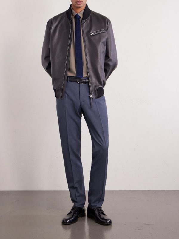 Straight-Leg Super 130s Wool Suit Trousers - OU Straight-Leg Super 130s Wool Suit Trousers - OU