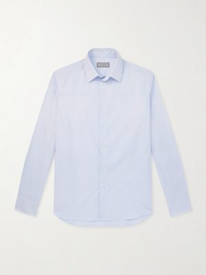 Impeccabile Cutaway-Collar Cotton-Poplin Shirt Impeccabile Cutaway-Collar Cotton-Poplin Shirt